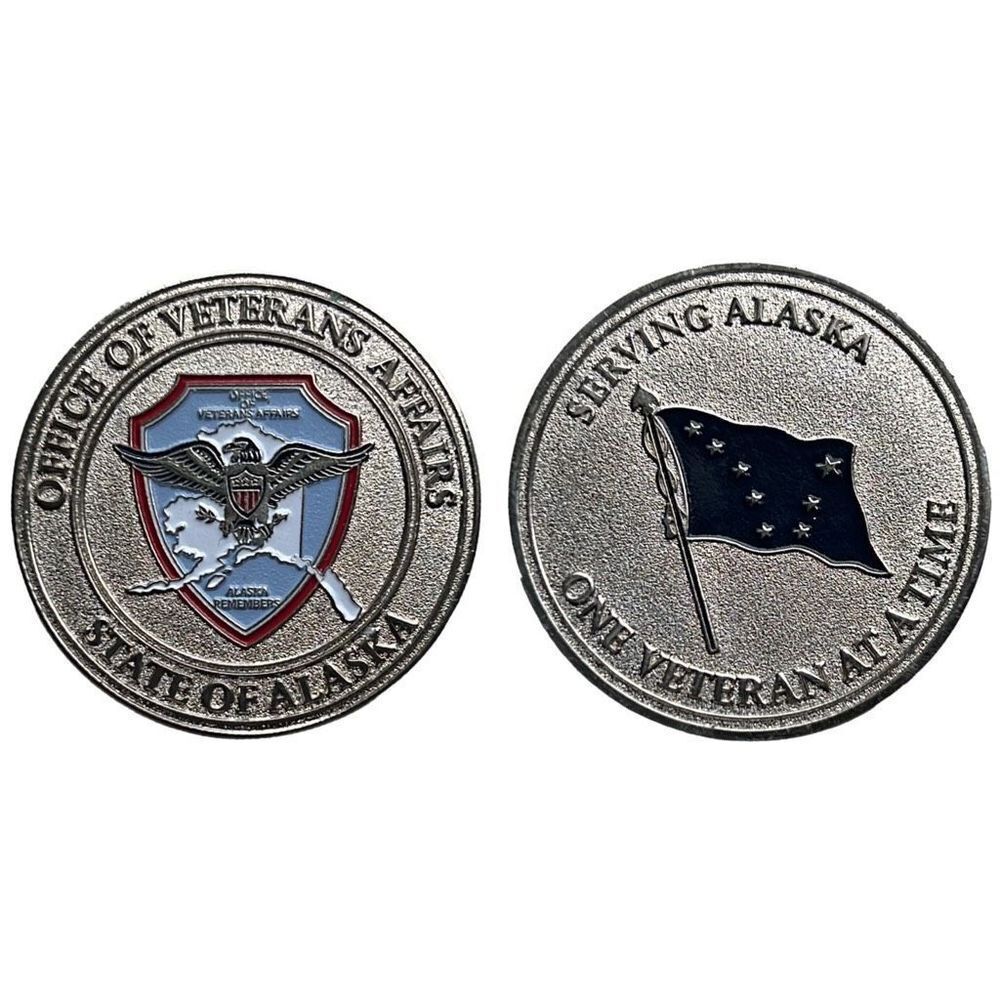 Office of Veteran Affairs State of Alaska One Veteran at a Time Remembrance Coin